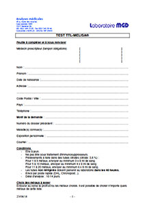 feuille de prescription MELISA FR
